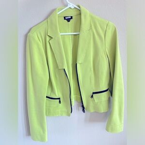Worth neon green blazer size 10 in excellent condition